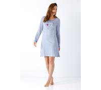 Damen Sleepshirt mit Bündchen 95 cm Premium Cotton