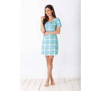 hajo Damen Sleepshirt, Premium Cotton hellblau 44/46