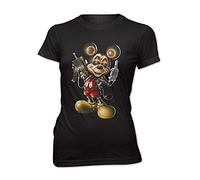 Damen Slim Fit T-Shirt Killer Maus Cyber Mick Cartoon