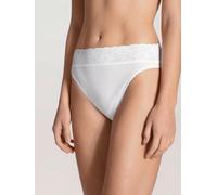 CALIDA Damen Lycraspitze Slip, Weiß, 40-42 EU