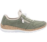 Damen Slipper Damen | Rieker | Grün | Größe 40 | Material: Kunstleder/Textil