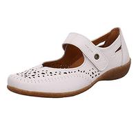Damen Slipper Sabine 86 von Aco in Weiß aus Echtleder mit Klettverschluss. weiß Gr. 38