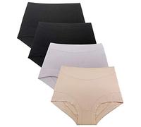 Damen-Slips, Bambus-Modal, Boyshorts, Unterwäsche, Panties XS bis 3X, Übergröße, 4 Stück, 5XL Große Größen