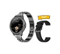 Damen-Smartwatch - RNCYN - I58 - Black Diamond - 1,32 Zoll - BT Call - Schlafüberwachung - IP67