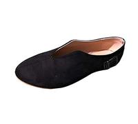 Damen Sneaker Low-Top Schuhe Leichte Bequem Sneakers Memory Foam Slip On Fitnessschuhe Laufschuhe Plateau Shoes Low Top Loafers Sommer Mesh Sportschuhe Barfuss Schuhe Bequeme (Black, 39)