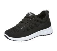 Damen Sneaker Mit SchnüRung Leichte Laufschuhe Mesh Running Shoes Atmungsaktiv Sommerschuhe Bequeme Sportschuhe Mit Weiche Sohle Turnschuhe rutschfest StraßEnlaufschuhe Gym Fitnesschuhe