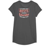 Damen So Sieht Die Beste Kleine Schwester Der Welt Aus T-Shirt
