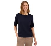 Cecil Sweatshirt Damen Kurzarm Rundhals 47% Modal 45% Polyester 8% Elasthan S urban dunkelblau