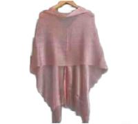 Damen Sommer Strick Schal Leichtes Tuch mit Quasten UV Schutz Strand Umhang Modisches Wrap für Urlaub für freizeit und Elegantes Layering in Weiß(Pink)