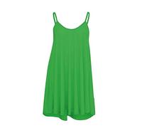 Damen Sommerkleid Cami Swing Minikleid lang Top Weste Gr. 46-48, grün