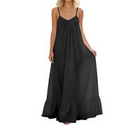 Damen Sommerkleid Elegant Halbarm Hemdkleid Party Kleider Freizeitkleider Einfarbig Midikleid Casual A Linien Kurzes Kleid,Sommerkleid Boho Damen,Partys Veranstaltungen