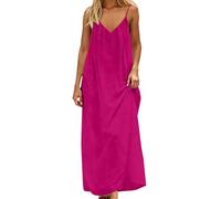 Damen Sommerkleid Elegant Halbarm Hemdkleid Party Kleider Freizeitkleider Einfarbig Midikleid Casual A Linien Kurzes Kleid,Blusenkleider Damen Sommer,Weich/bequem