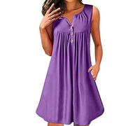 Damen Sommerkleid Kurzarm Kleider Blumenmuster Kleid Wickelkleid,Elegantes Sommerkleid Damen Festlich,Bequem/vielseitig