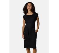 Sommerkleid RAGWEAR "Taggien", Damen, Gr. L (40), Normalgrößen, schwarz, Material: 95% Viskose, 5% Elasthan, figurumspielend knielang, Rundhals, Ärmel ohne Ärmelschlitz, Kleider Sommerkleid, Knielange