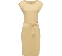 Sommerkleid RAGWEAR "Taggien", Damen, Gr. L (40), Normalgrößen, beige (cream), Material: 95% Viskose, 5% Elasthan, figurumspielend knielang, Rundhals, Ärmel ohne Ärmelschlitz, Kleider Sommerkleid, Kni