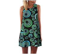 Damen Sommerkleid Strandkleid,Abendkleider Mit Ärmel,Knielange Kleider Sommer,Sommerkleider Für Ältere Damen,Kleider Übergröße,Sweatshirt Kleider,Längs Gestreiftes Kleid,Kleid Mit Rüschen