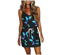 Damen Sommerkleid Strandkleid,Batik Kleid,Sommerkleider Leinen,Kleid Tiefer Ausschnitt Vorne,Rotes Cocktailkleid,T Shirt Kleid Eng,Maxi Kleider,Apricotfarbene Kleider