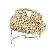 Damen Sommertaschen Grosse Handtasche Geflochten, - Shopper Tasche , Modisc | Flecht-Tasche fuer Damen im Sommer - Elegantes Stroh-Accessoire | Geraeumiger Shopper fuer Urlaub Freizeit