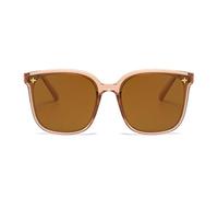 Damen Sonnenbrillen - Stilvolle Rahmen-Töne, UV Schutz Eyewear | Retro Metallrahmen Mode Sonnenbrille, trendige Schutzbrille für Fahren, Strandbekleidung, im Freien, Sommerfahrtac, Teepulver Rahmen