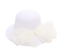 Damen Sonnenhut Sommer Hut Faltbarer Mesh Blumen Hut Elegante Blumen Anti-Uv Sonnenhüte Breite Krempe Strandhut Damenhut für Hochzeit Tea Kirche Party