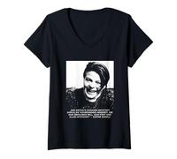 Damen Sophie Scholl - Freidenker für Frieden & Freiheit T-Shirt mit V-Ausschnitt