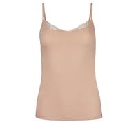 SKINY Slim Fit Trägertop mit Spitzenbesatz in Beige, Größe 42