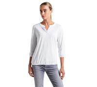 Damen Split Neck Jersey Shirt