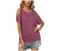 Damen Sport Shirt Damen Bluse Langarm Weißes Hemd Damen Langes Tshirt Damen T-Shirts Damen Hemdbluse Sexy Tops Damen Bade Tankini Oberteil(Wein, XL)