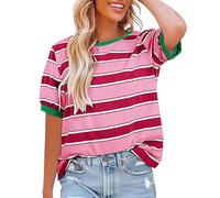 Damen Sport Tshirt Eng Poloshirt Weiss Kurzarm T-Shirt Bauchfrei Laessige Oversize Shirts Schwarz V Ausschnitt Sommer Longshirts 5Er Pack Grosse Grössen Oberteile Bluse Blusen In
