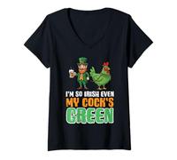 Damen St. Patricks Day Ich Bin so irisch, sogar Meine grünen Saint Paddys Männer T-Shirt mit V-Ausschnitt