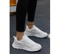 Damen Star Lace Mesh Sneaker Atmungsaktiv Leichte Schnürer Walkingschuhe Komfort Casual Laufschuhe
