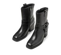 Damen-Stiefel BLACK LEATHER - Gr. - 38