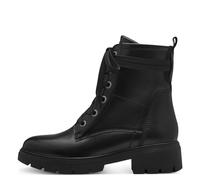 TAMARIS COMFORT Damen Stiefeletten zum Schnüren mit Reißverschluss Herbst, Schwarz (Black Nappa), 42 EU