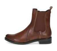 Caprice Damen Chelsea Boots Elegant mit Reißverschluss Kleiner Absatz Cognac Nappa Gr. 37,5