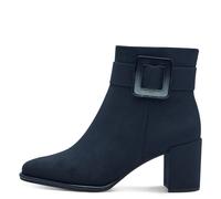 MARCO TOZZI Damen Stiefeletten mit Absatz Vegan mit Reißverschluss, Blau (Dk.Navy Comb), 39 EU