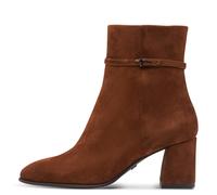 Stiefelette TAMARIS, Damen, Gr. 36, braun (muscat), Ziegenveloursleder, unifarben, elegant, Schuhe, Blockabsatz, Businessschuh, Abendschuh mit Touch it-Ausstattung (39197248-36) muscat