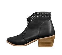 Damen Stiefel Stiefeletten Gefüttert Damen Boots Schwarz Boots Stiefelette Damen Stiefeletten Für Damen Blau Damen Stiefeletten Grün Weinrot Stiefeletten Damen