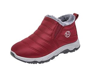 Damen Stiefeletten Stilvoll Booties mit Plateau Comfort Riemchen Seite Zipper Frauen Ankle Boots Bootie Herbst Winter Stiefel Damen Schuhe Knöchel Schuhe Schneestiefel blau grün rot a406
