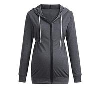 Damen Stillshirt Langarm Schwanger T-Shirt Kurzarm Ärmelloses Damen-Umstandskleid mit Knöpfen und hoher Taille für das tägliche Tragen oder die Babyparty Adeliges Kleid Bequem Umstandsbluse Top kf267