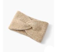 Damen Stirnband Teddyfell Optik mit Twist Knoten Detail, Weiches elastisches Winter Haarband, Schweres Strickgarn aus Wolle, warmes Winter Haarband mit weicher Oberfläche für Frauen Mädchen (G)