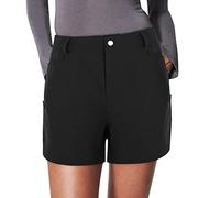 Damen Stoff Bermuda Shorts aus Stretch-Twill, Damen Shorts Kurze Sommerhose Breites Bein Elegant Kurzhose Casual Locker Hose Luftig Short mit Taschen