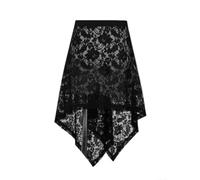 Damen Strand Sarong Einheitsgröße, Leichtes Pareo für Bikini(Black One Size)