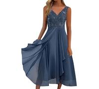 Damen Strandkleid Tunika Kleid,Summer Hemdblusenkleid Blau,Weisses Kleid Damen,Sommerkleid Größe 46,Sweatkleider,Hippie Kleid Lang,Hänge Kleider