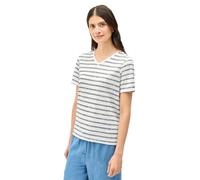 CECIL Damen B323552 Strick-Look Streifen-Shirt, Urban Navy Blue, L