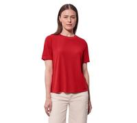 Street One Studio Frauen Strick-Look T-Shirt in Rot, Gr: 46