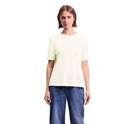 Street One Studio Frauen Strick-Look T-Shirt in Weiß, Gr: 42