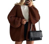 Damen Strickjacke Langarm Loose Fit Knit Cardigan Winter Damen | Loose Fit Schnitt, weit geschnitten für maximale Bewegungsfreiheit und Komfort im Herbst
