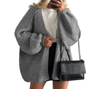 Damen Strickjacke Langarm Loose Fit Knit Cardigan Winter Damen | Loose Fit Schnitt, weit geschnitten für maximale Bewegungsfreiheit und Komfort im Herbst