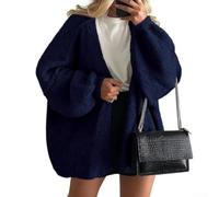 Damen Strickjacke Langarm Loose Fit Knit Cardigan Winter Damen | Loose Fit Schnitt, weit geschnitten für maximale Bewegungsfreiheit und Komfort im Herbst