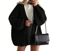 Damen Strickjacke Langarm Loose Fit Knit Cardigan Winter Damen | Loose Fit Schnitt, weit geschnitten für maximale Bewegungsfreiheit und Komfort im Herbst
